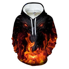 Load image into Gallery viewer, 2019 New Colorful Flame Hoodies 3D Sweatshirts Men Women Hooded Loose Velvet Autumn Winter Coat Streetwear Jackets Hoodies