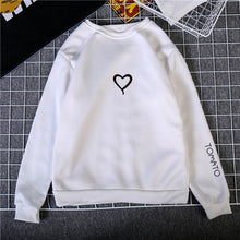 Load image into Gallery viewer, Heart Hoodies Sweatshirts 2019 Women Casual Kawaii Harajuku New Sweat Punk for Girls Clothing European Top Korean sudadera mujer